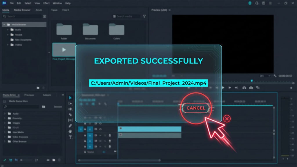 cannot close capcut after export