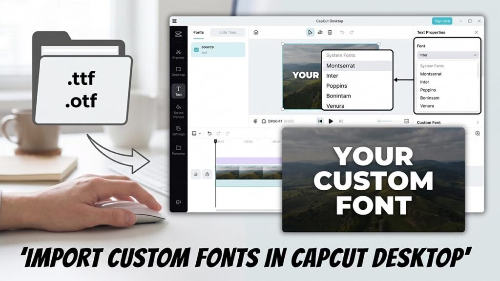 custom fonts in capcut desktop